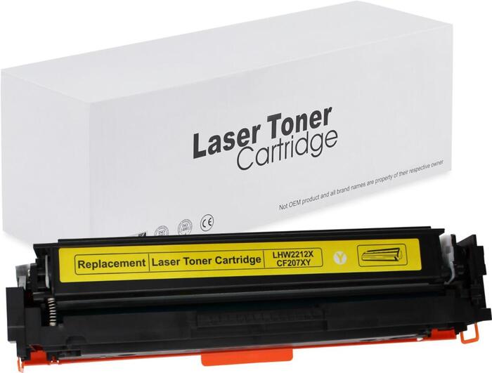 Συμβατό Toner HP W2212X /207X Yellow With Chip 2.45k Συμβατό Toner HP W2212X /207X Yellow With Chip 2.45k